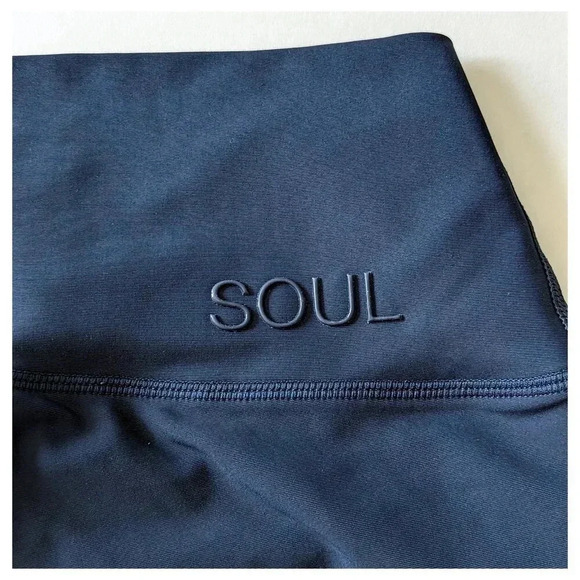 SOULCYCLE Navy Colorblock Leggings Size S - Picture 7 of 8
